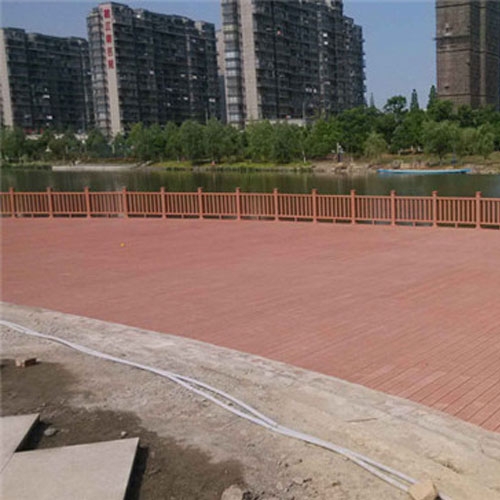 浙江木塑户外地板工程|浙江塑木地板材料具有木制品的外观和质感，无木材的节疤